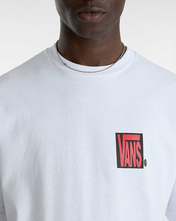 Men Vans Ave T Shirts White Malaysia | VN9780426