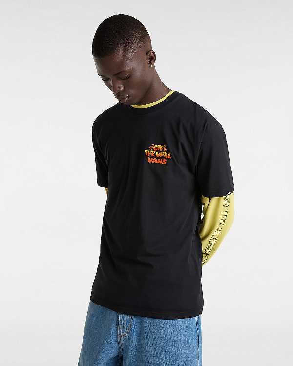 Men Vans Bouya T Shirts Black Malaysia | VN0529648