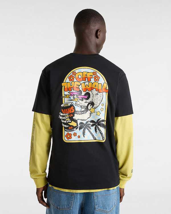 Men Vans Bouya T Shirts Black Malaysia | VN0529648