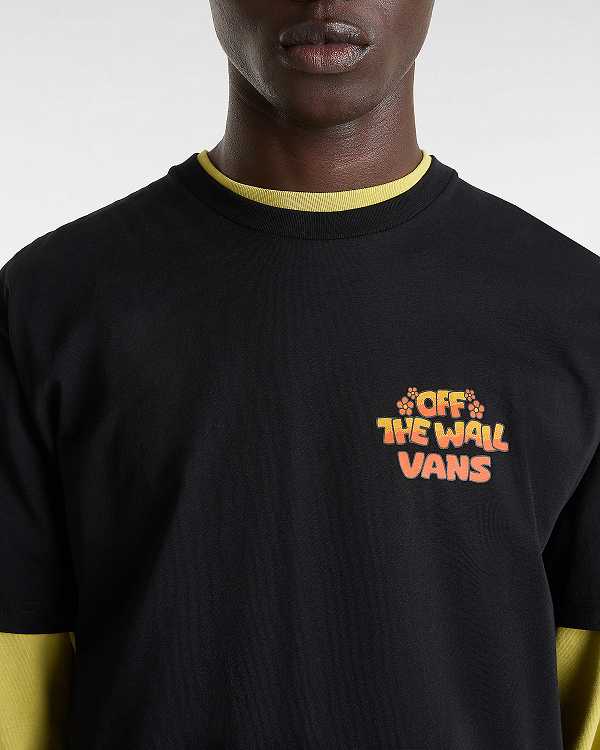 Men Vans Bouya T Shirts Black Malaysia | VN0529648