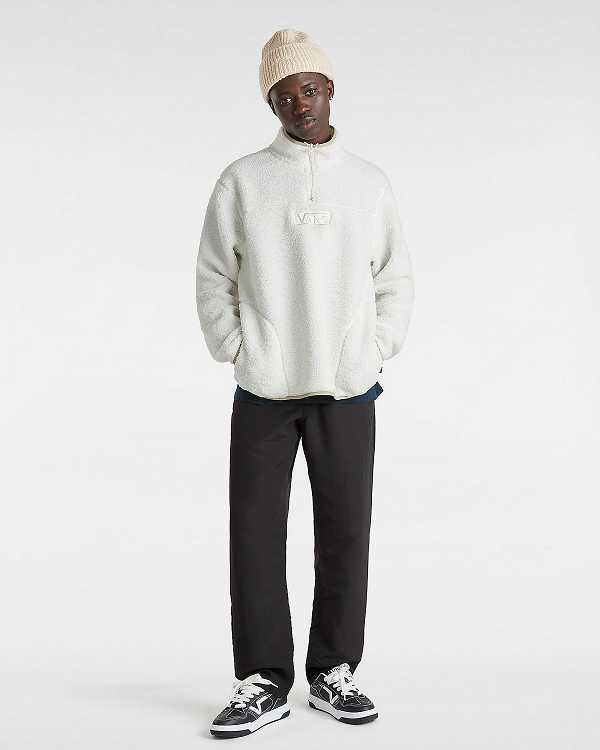 Men Vans Boxed Sherpa Fleece White Malaysia | VN4719502