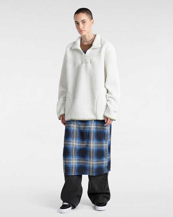 Men Vans Boxed Sherpa Fleece White Malaysia | VN4719502