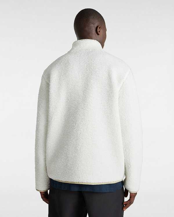 Men Vans Boxed Sherpa Fleece White Malaysia | VN4719502