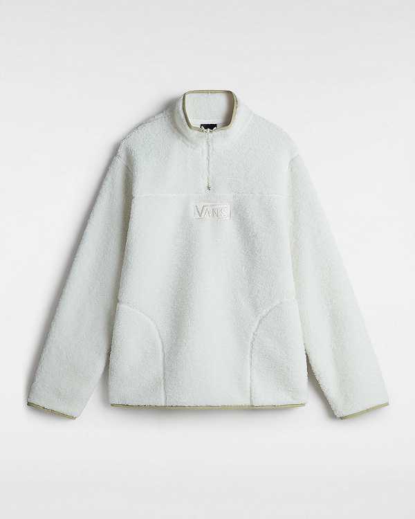 Men Vans Boxed Sherpa Fleece White Malaysia | VN4719502