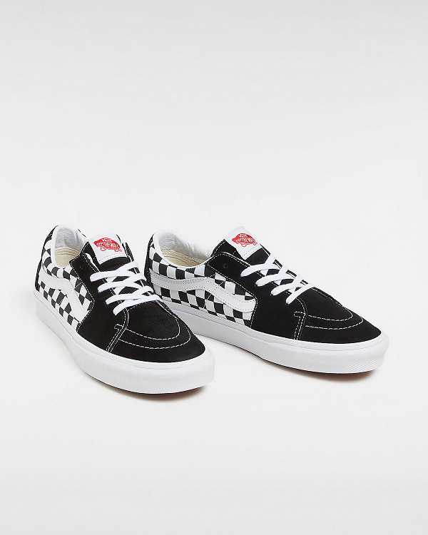 Men Vans Canvas/Suede SK8-Low Skate Shoes Black Malaysia | VN8012764