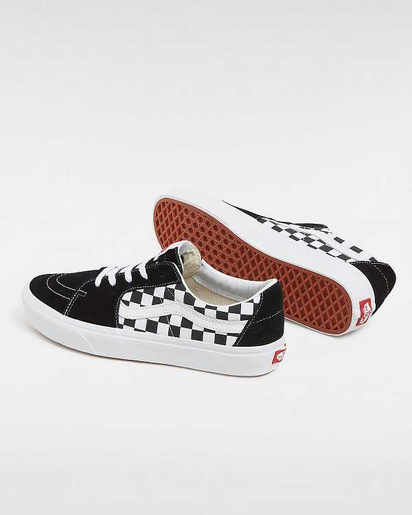 Men Vans Canvas/Suede SK8-Low Skate Shoes Black Malaysia | VN8012764