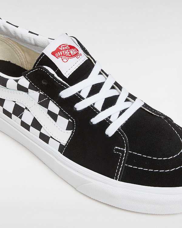 Men Vans Canvas/Suede SK8-Low Skate Shoes Black Malaysia | VN8012764