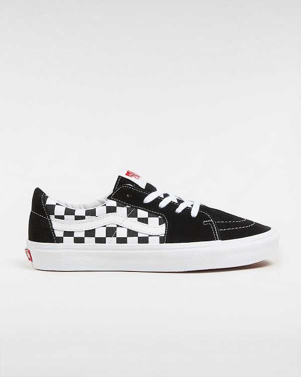 Men Vans Canvas/Suede SK8-Low Skate Shoes Black Malaysia | VN8012764