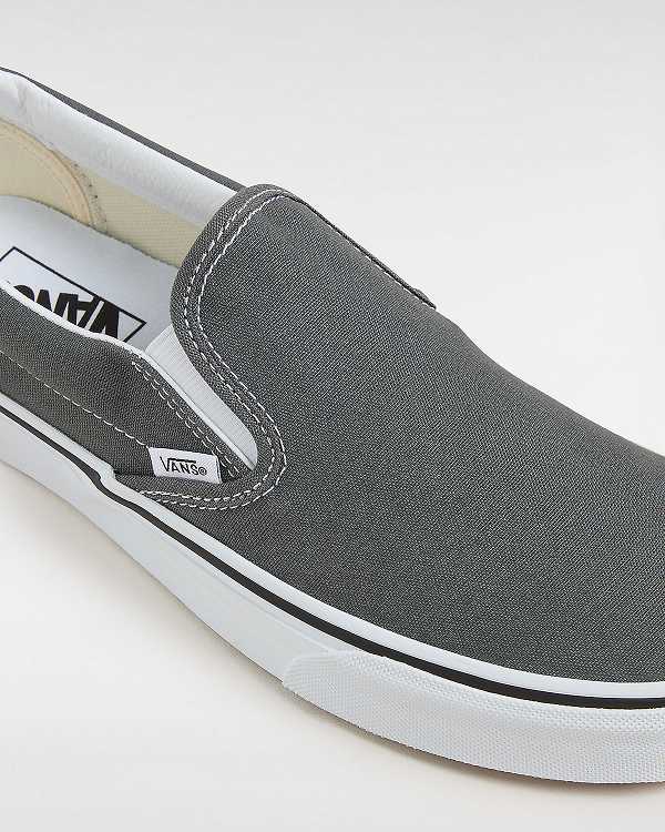 Men Vans Canvas Classic Slip On Shoes Grey Malaysia | VN1264075