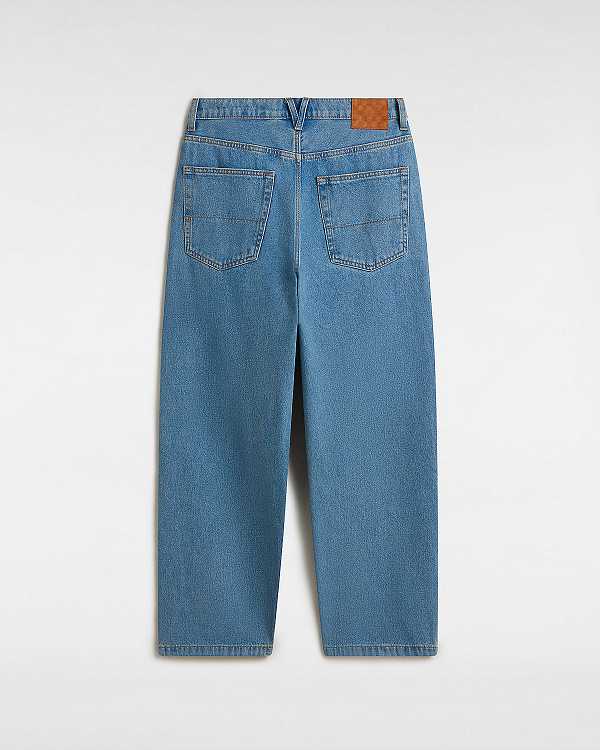 Men Vans Check-5 Baggy Pants Blue Malaysia | VN9307651