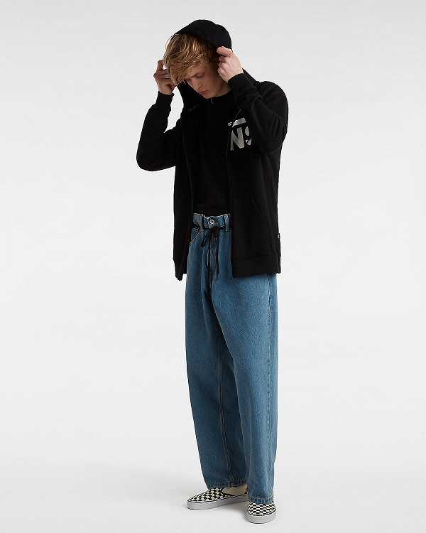 Men Vans Check-5 Baggy Pants Blue Malaysia | VN9307651