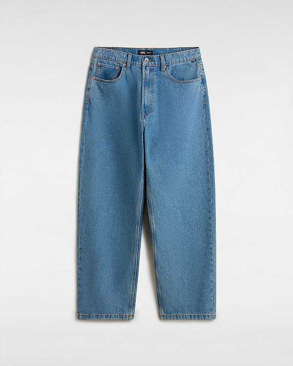 Men Vans Check-5 Baggy Pants Blue Malaysia | VN9307651