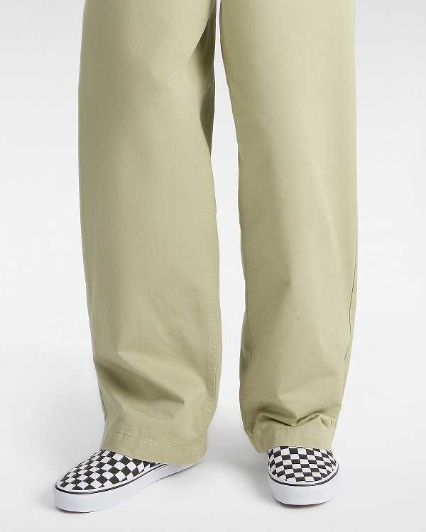 Men Vans Classic Checkerboard Slip On Shoes Brown Malaysia | VN2895760