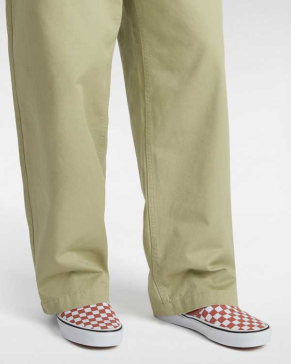 Men Vans Classic Checkerboard Slip On Shoes Orange Malaysia | VN7401823