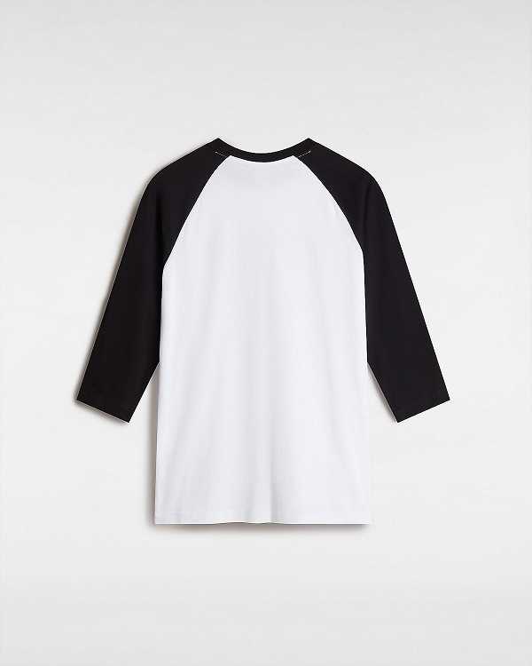 Men Vans Classic Raglan T Shirts White Malaysia | VN8625794