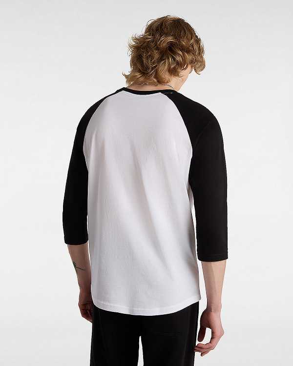 Men Vans Classic Raglan T Shirts White Malaysia | VN8625794
