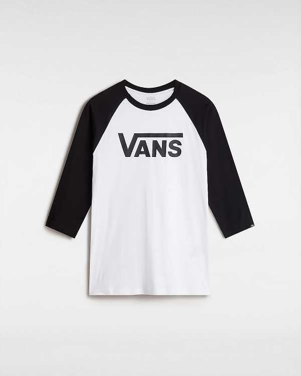 Men Vans Classic Raglan T Shirts White Malaysia | VN8625794