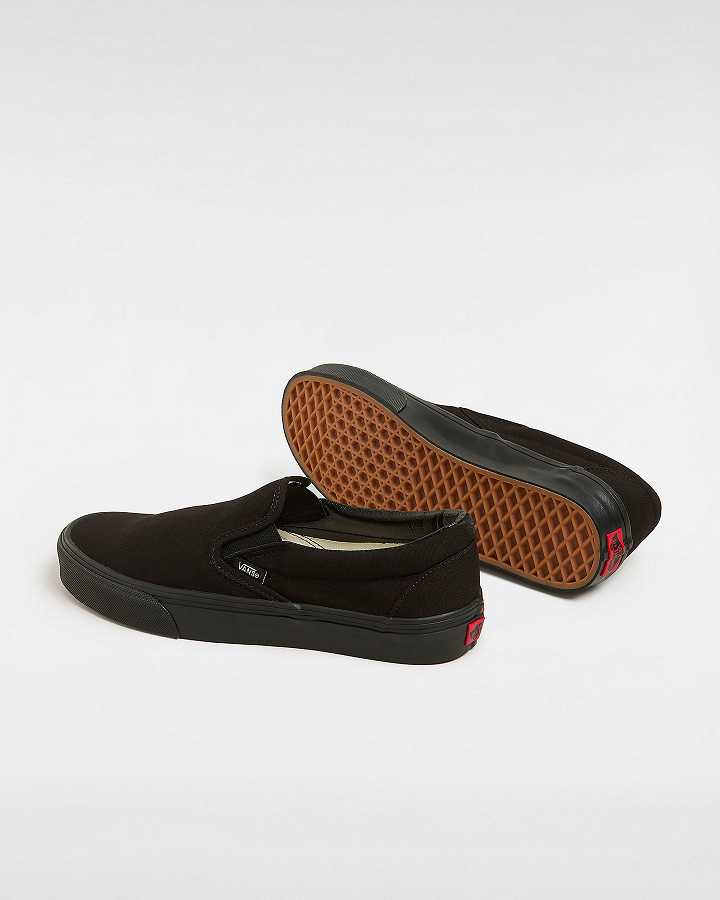 Men Vans Classic Slip On Shoes Black Malaysia | VN3485176