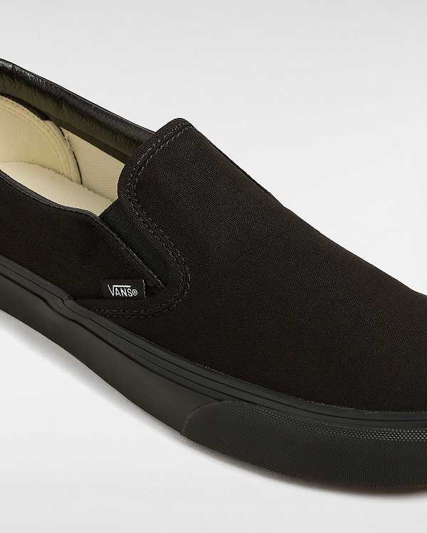 Men Vans Classic Slip On Shoes Black Malaysia | VN3485176