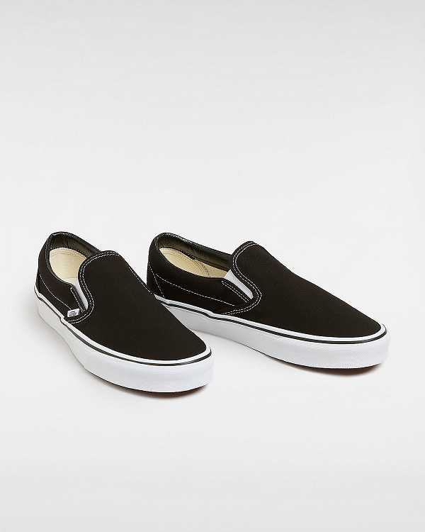 Men Vans Classic Slip On Shoes Black Malaysia | VN5429307