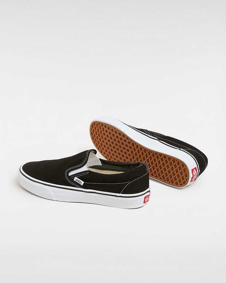 Men Vans Classic Slip On Shoes Black Malaysia | VN5429307