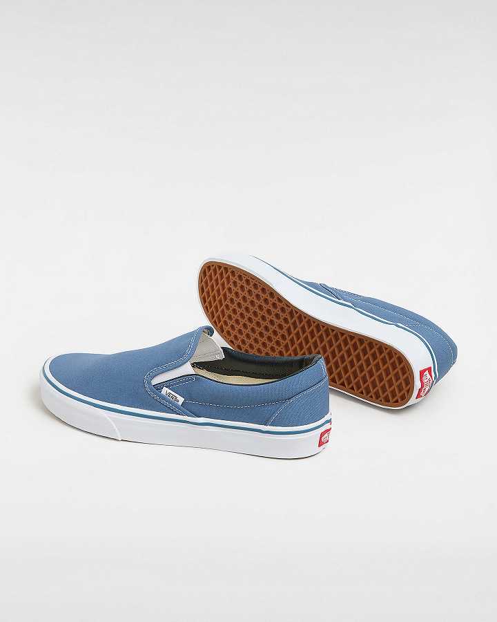 Men Vans Classic Slip On Shoes Blue Malaysia | VN1046257