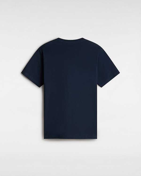 Men Vans Classic T Shirts Blue Malaysia | VN1496852