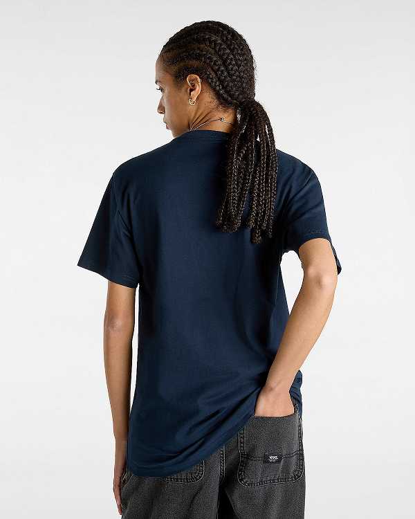 Men Vans Classic T Shirts Blue Malaysia | VN1496852