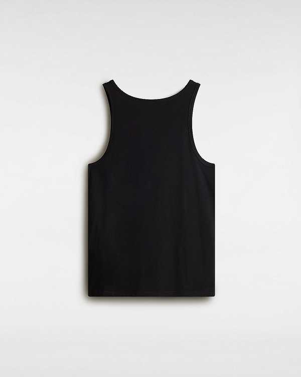 Men Vans Classic Tank Top Black Malaysia | VN2940631