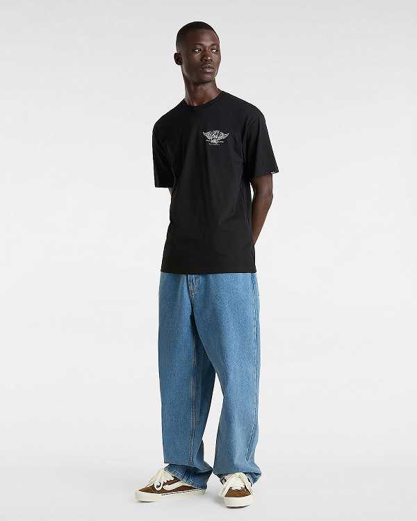 Men Vans Club House T Shirts Black Malaysia | VN0963751