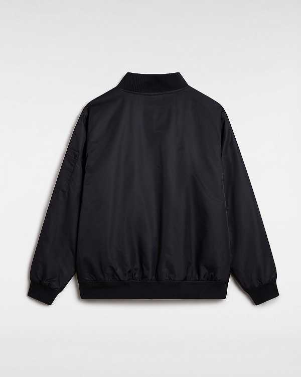 Men Vans Copley Bomber Jackets Black Malaysia | VN9735208