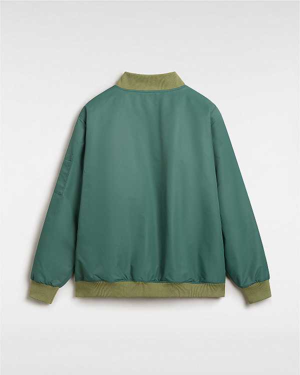 Men Vans Copley Bomber Jackets Green Malaysia | VN0213685