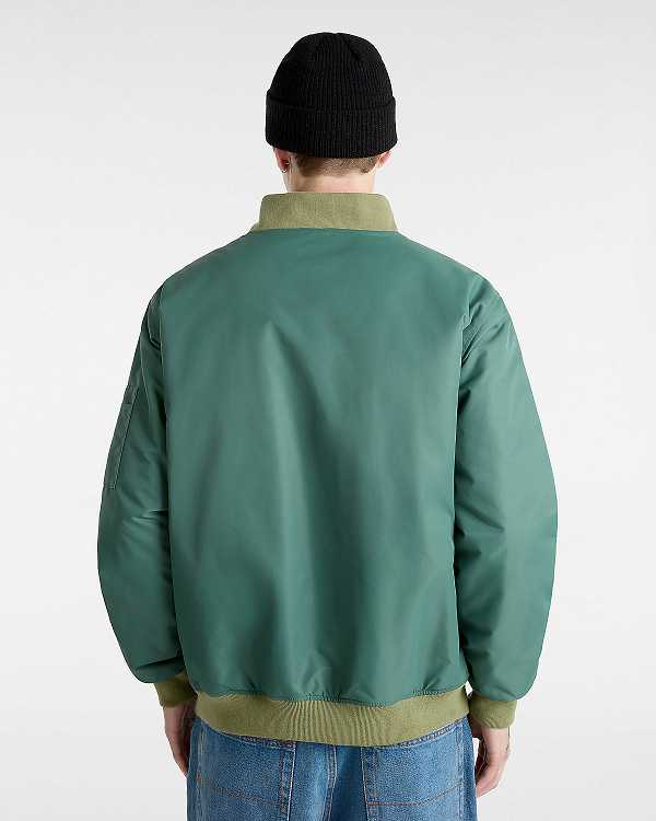 Men Vans Copley Bomber Jackets Green Malaysia | VN0213685