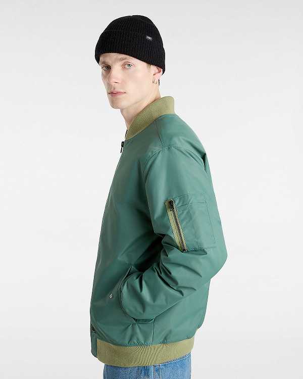 Men Vans Copley Bomber Jackets Green Malaysia | VN0213685