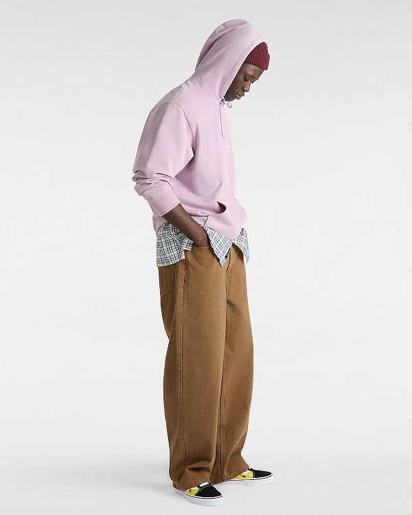 Men Vans Crazy Eddy 66 Loose Hoodie Purple Malaysia | VN3769045