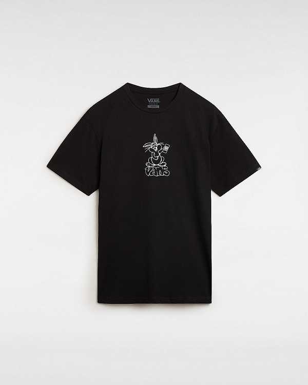 Men Vans Crazy Eddy T Shirts Black Malaysia | VN5182436