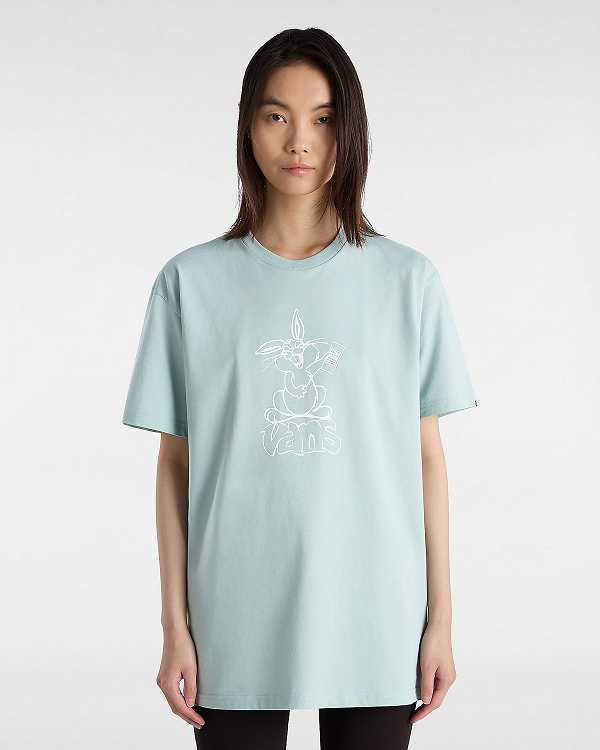 Men Vans Crazy Eddy T Shirts Blue Malaysia | VN3207681