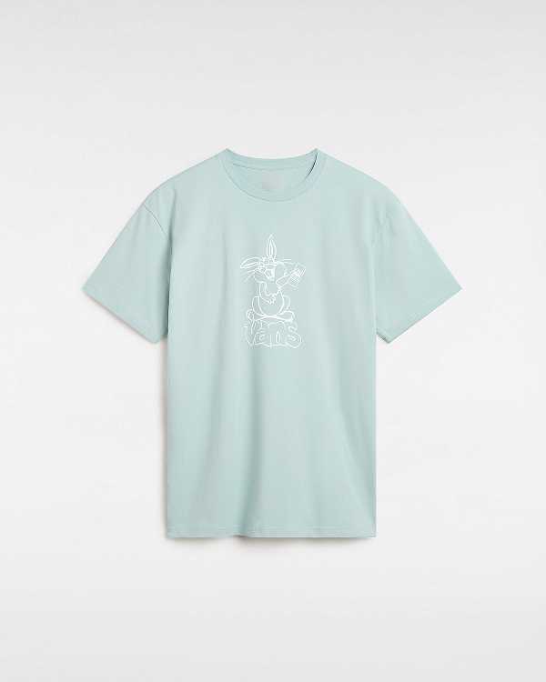 Men Vans Crazy Eddy T Shirts Blue Malaysia | VN3207681