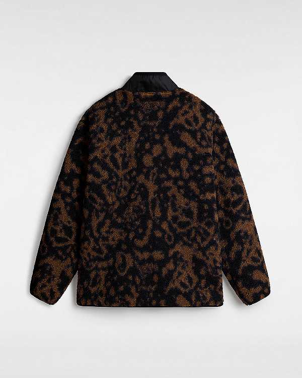 Men Vans Debrusk Loose Sherpa Sweatshirt Brown Malaysia | VN4206358