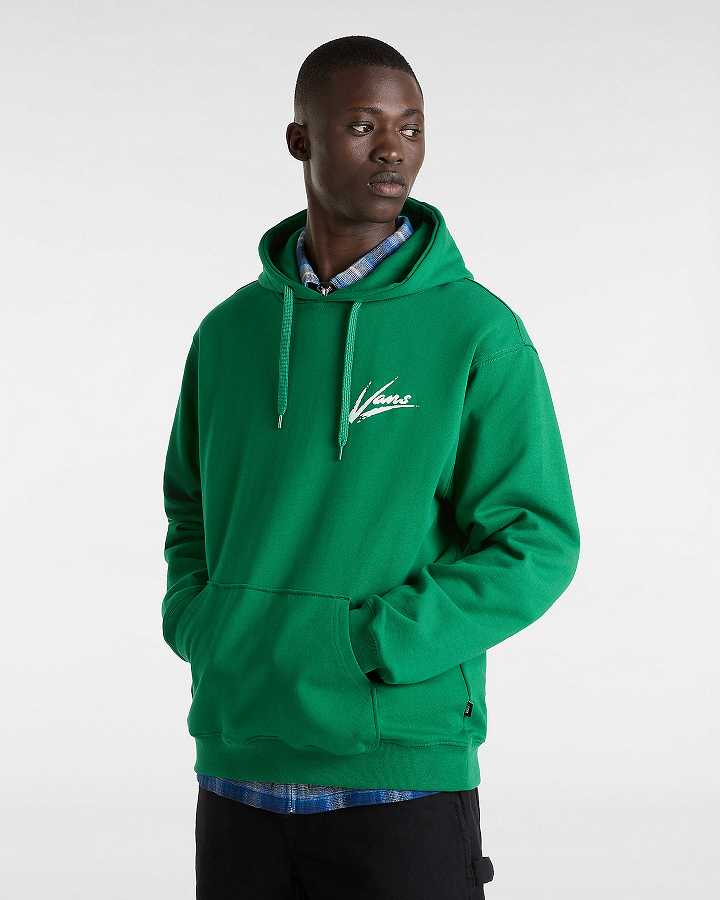 Men Vans Dettori Loose Hoodie Green Malaysia | VN3801724