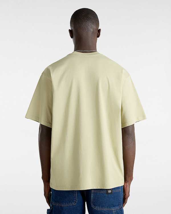 Men Vans Digital Repair T Shirts Beige Malaysia | VN9158624