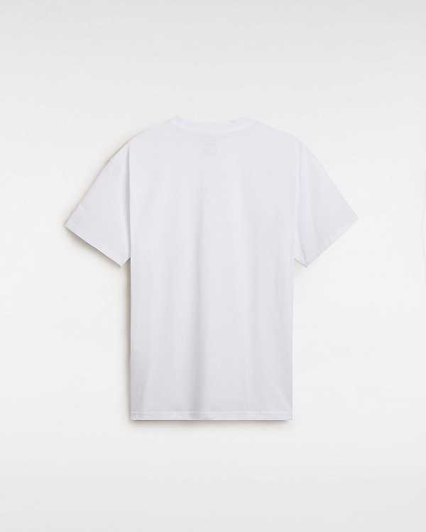 Men Vans Digital Repair T Shirts White Malaysia | VN4726195