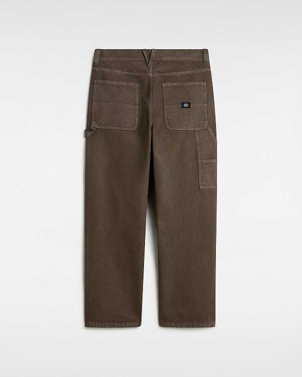 Men Vans Drill Carpenter Pants Brown Malaysia | VN2874065