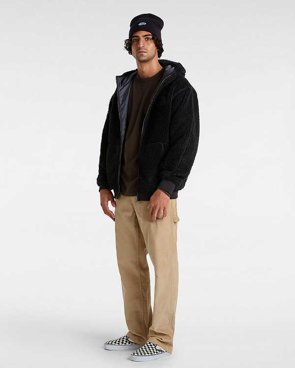 Men Vans Drill Chore Carpenter Relaxed Pants Beige Malaysia | VN6312045