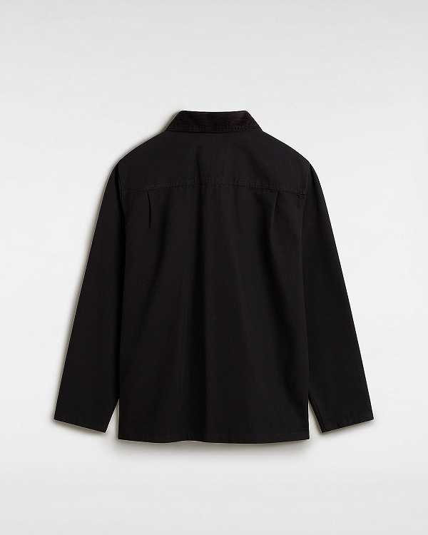 Men Vans Drill Chore Coat Black Malaysia | VN3619407