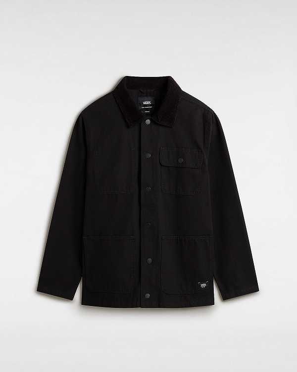 Men Vans Drill Chore Coat Black Malaysia | VN3619407