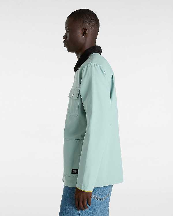 Men Vans Drill Chore Coat Blue Malaysia | VN1485079