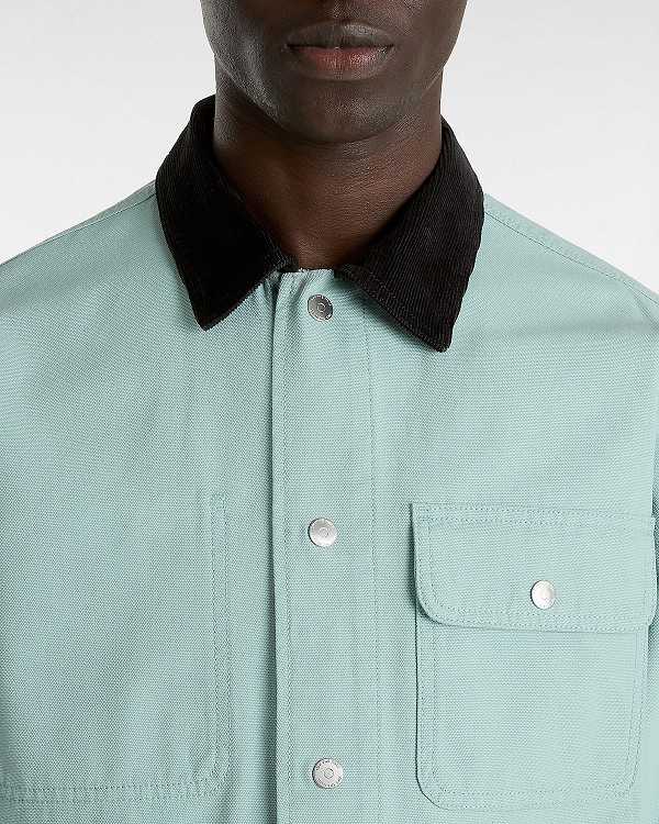 Men Vans Drill Chore Coat Blue Malaysia | VN1485079