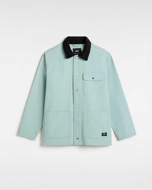 Men Vans Drill Chore Coat Blue Malaysia | VN1485079