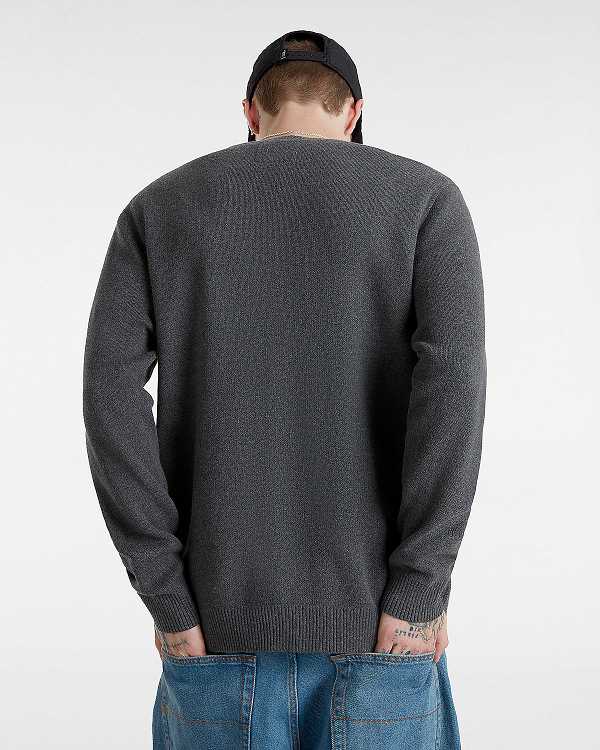 Men Vans Emmett Cardigan Grey Malaysia | VN0941276